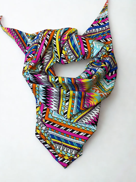 Pañoleta Geometrica multicolor