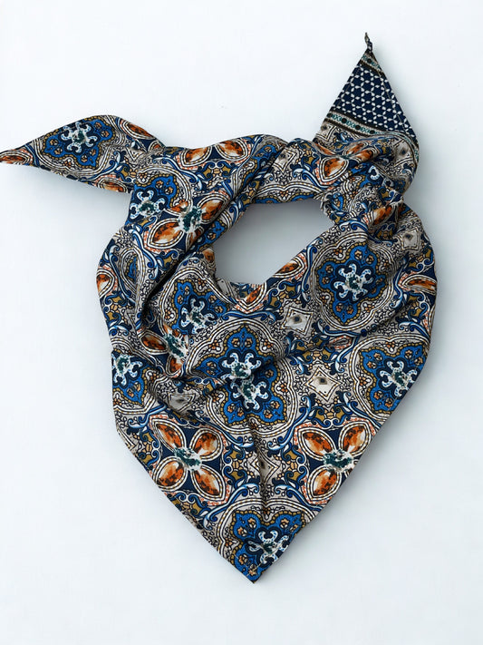 Pañoleta Mosaico Azul