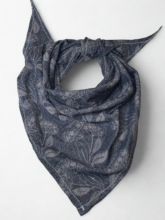 Pañoleta Gris Floral