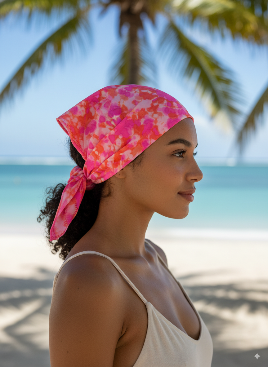 Pañoleta Rosa Tie Dye